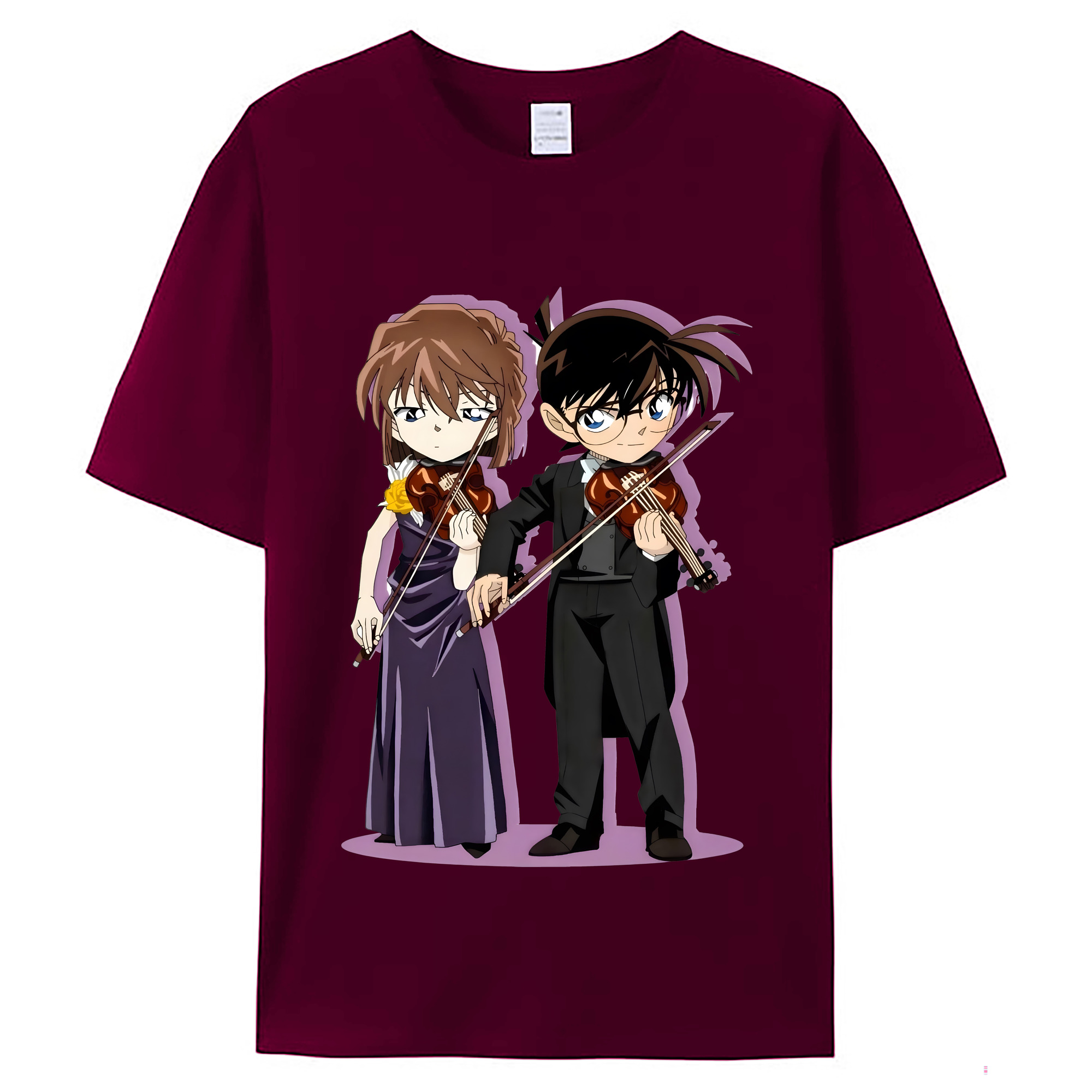 （画像用） 名探偵コナン 灰原 哀 はいばら あい Detective Conan Anita Hailey、Vi Graythorn Haibara Ai レディースカジュアルプリントTシャツ（綿100％）